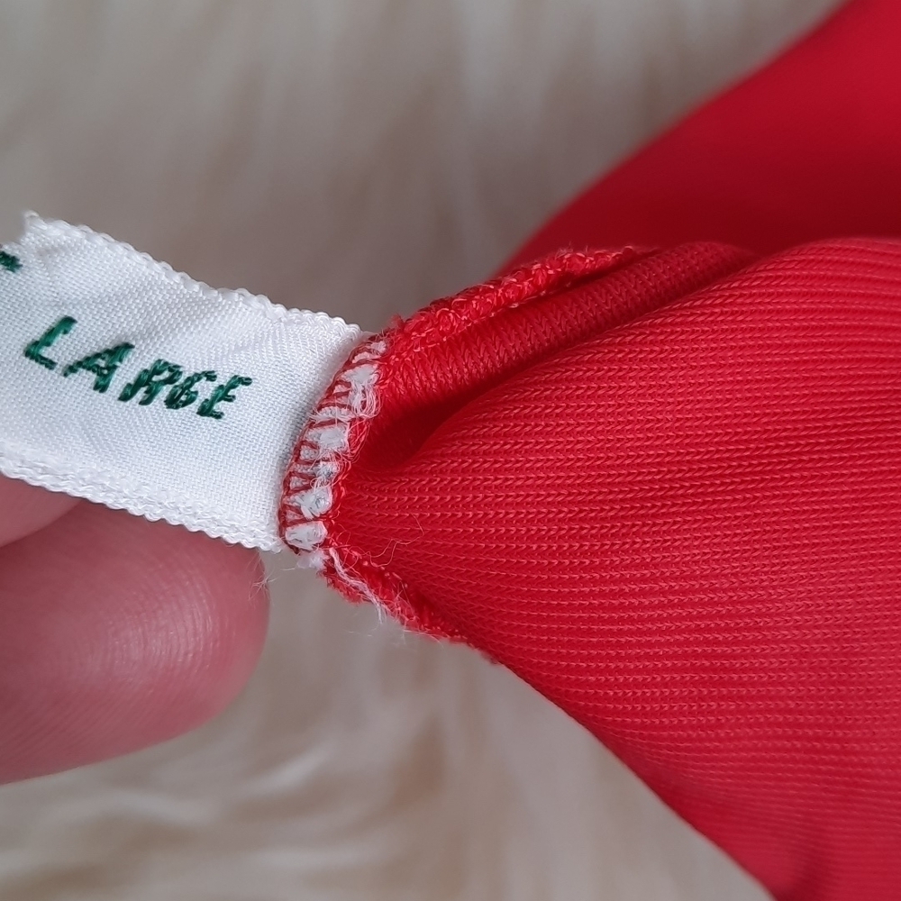 Vintage 1960's Lorraine Perfect Fit Nylon Red Midi Lace Detail Slip - Picture 6 of 8